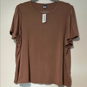 Old Navy Cocoa Brown Short Sleeve Tee